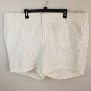 Torrid Eyelet Chino Shorts